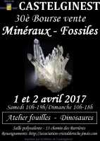 30è bourse vente minéraux fossiles à Castelginest