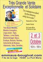 Très grande vente exceptionnelle d'emmaus bougival