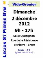 Vide-grenier de la section gym de la Légion St Pierre