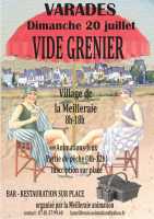 Vide grenier sur les bords de Loire, village de la Meilleraie