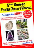 5 ème Bourse Fossiles, Plantes & Minéraux de NIMES
