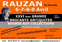 rauzan - XXVI �me grande brocante antiquites et bourse collections