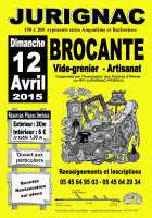 BROCANTE JURIGNAC DIMANCHE 12 AVRIL 2015