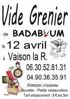 Vide-greniers de l'école de cirque Badaboum