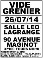 Vide-Grenier Tours 37100 Centre Leo Lagrange