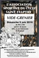 vide grenier lycee saint exupery