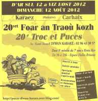 20ème Foire au troc et aux puces de Carhaix Plouguer (Finistère)