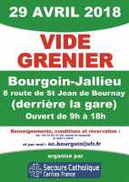 Vide-grenier du Secours Catholique de Bourgoin-Jallieu