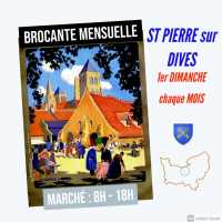 March� mensuel d'Antiquit�s-Brocante de St PIERRE sur DIVES(14)
