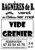 Le Vide grenier de la Calandrete de Bagnères de Bigorre du 1er Mai