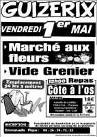 GUIZERIX Vendredi 1er Mai 2015 Vide Grenier, Marché aux fleurs