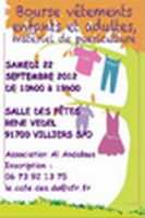 Bourse aux vêtements, accessoires, adulte enfant et puériculture