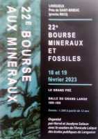 22ème Salon exposition de minéraux,  bijoux et fossiles, trésors de la terre