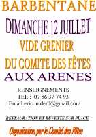 Vide grenier du Comité des fêtes de Barbentane