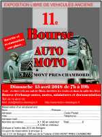 11e Bourse d'échanges autos motos, exposition de véhicules anciens