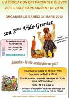 2ème Vide Grenier Apel Ecole Saint Vincent de Paul