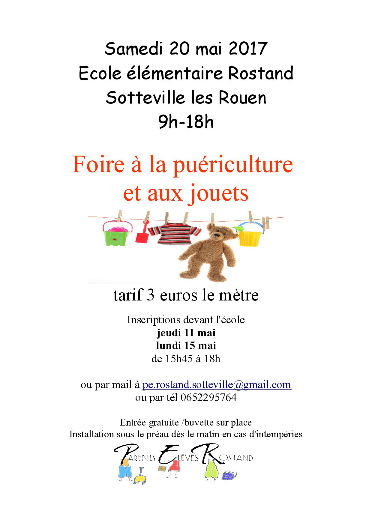 Foire Ã la puÃ©riculture et aux jouets à SottevillelÃ¨srouen Bourse aux jouets 76