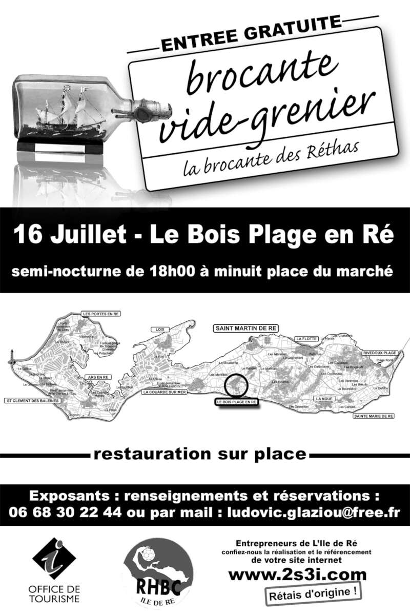 Brocantevide grenier semi nocturne du Bois Plage en Ré à Le boisplageenré Videgreniers 17